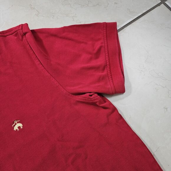 Brooks Brothers Performance Polo Golden Fleece 1818 Men's L Red Supima Cotton - Picture 3 of 8